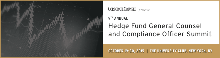 2015 Hedge Fund General Counsel and Compliance Officer Summit