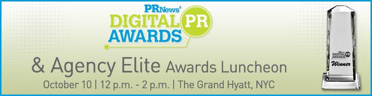 PR News' Digital PR & Agency Elite Awards Luncheon October 10, 2014