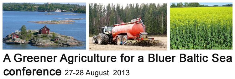 A Greener Agriculture for a Bluer Baltic Sea conference