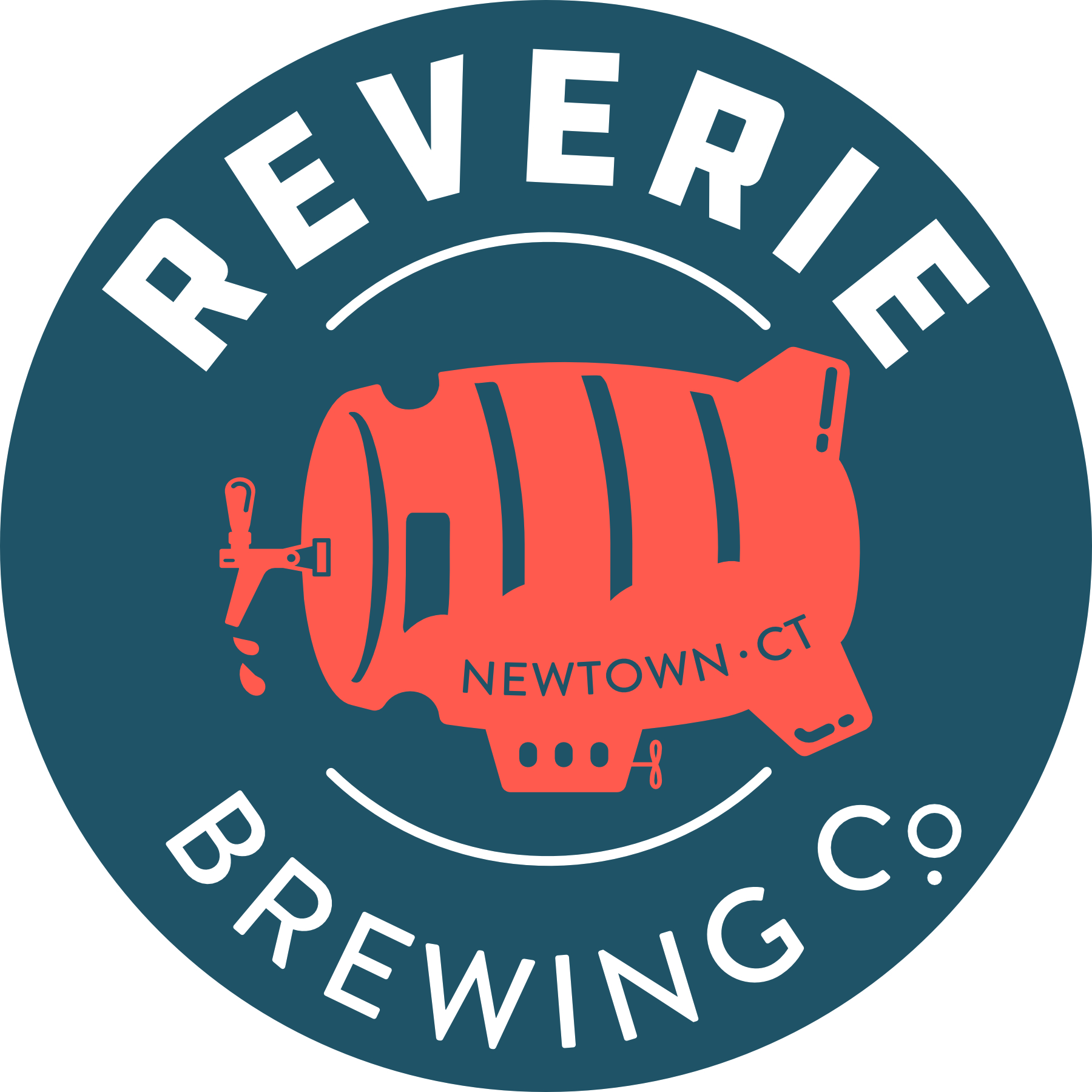 NEWPORT CRAFT BREWING Newport Storm Amber circl STICKER decal craft beer brewery