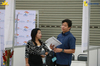 14. Applicants checking out the different companies.