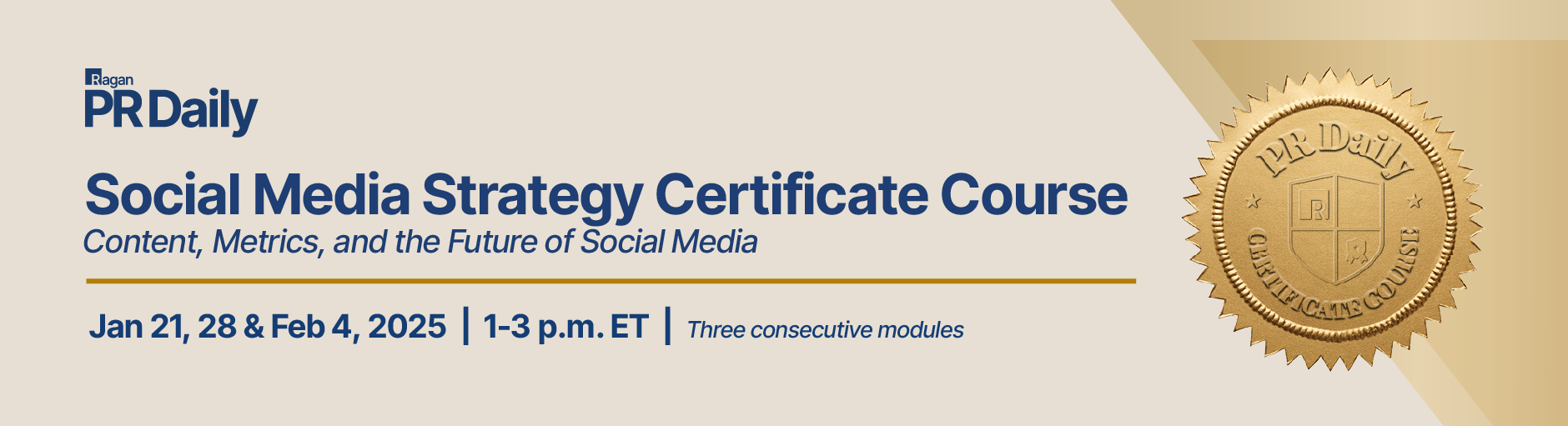 PR Daily’s Social Media Strategy Certificate Course