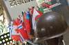 the flags signifies the different nationalities of the mueum visitors.JPG