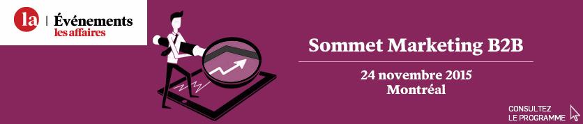 Conférence Sommet Marketing B2B - 24 et 25 novembre 2015