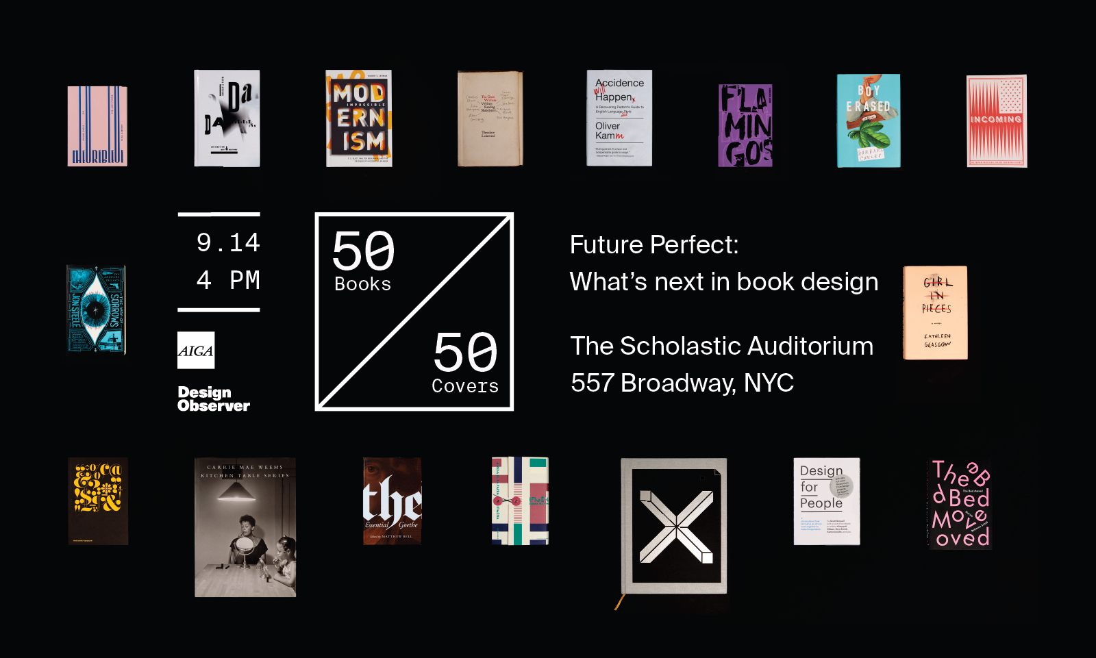 Future perfect: what's next in book design, a 50 Books | 50 Covers event