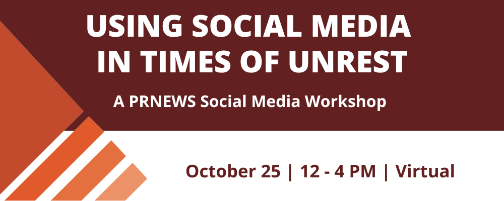 Social Media in Times of Unrest: A Virtual Workshop