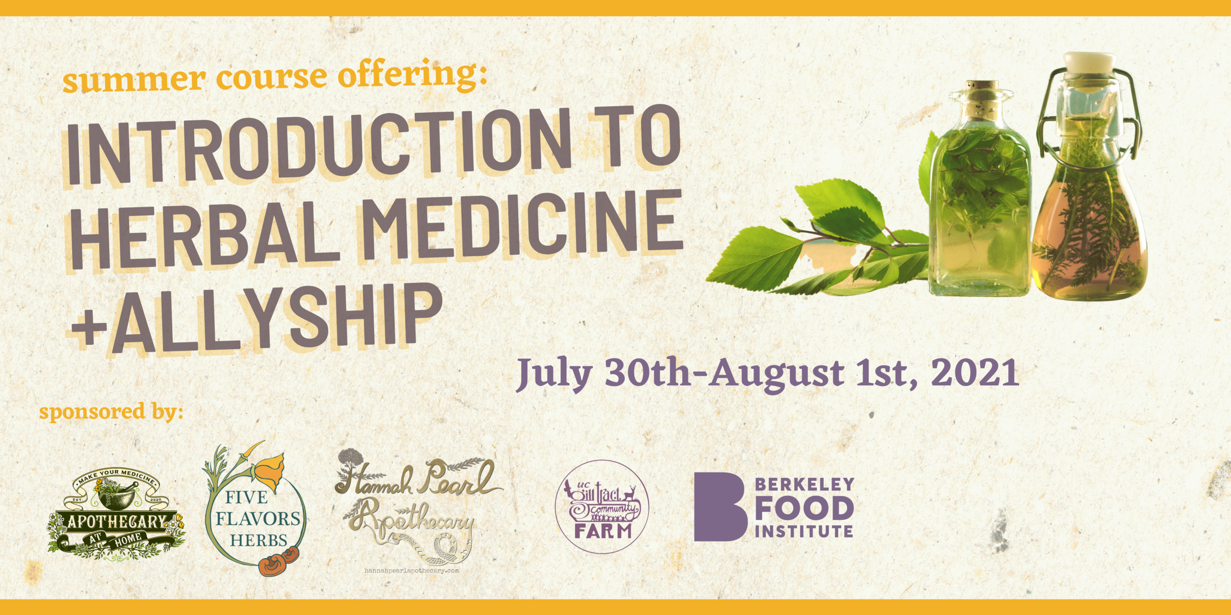 Introduction to Herbal Medicine and Allyship 