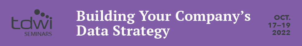 Building Your Company's Data Strategy Seminar -Oct 17 - 19, 2022 