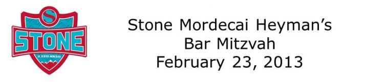 Stone's Bar Mitzvah