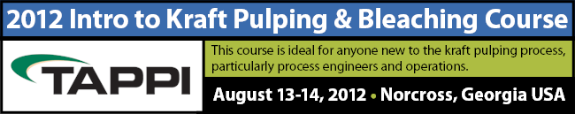 2012 TAPPI Introduction To Kraft Pulping & Bleaching Course