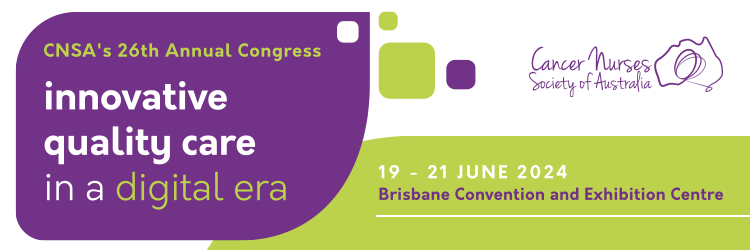 Cancer Nurses Society of Australia, 26th Annual Congress 2024