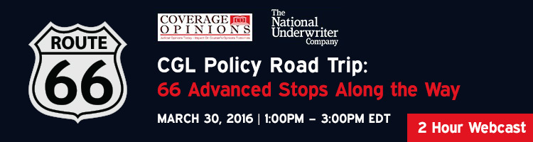 2016 CGL Policy Road Trip: 66 Advanced Stops Along the Way