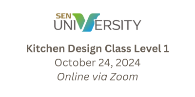 Kitchen Design Class Level 1 - Online 10/24/2024 