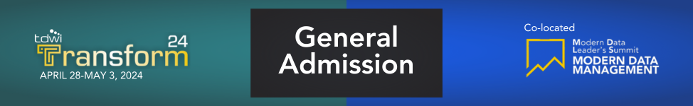 TDWI Transform Chicago 2024 General Admission 