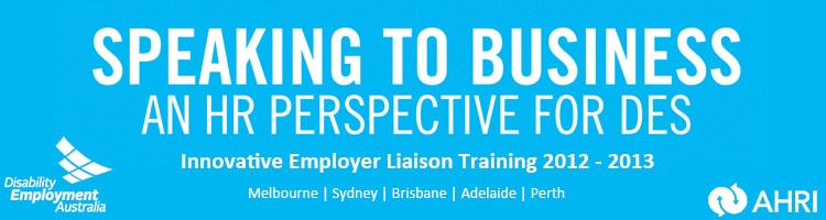 Speaking to Business: An HR Perspective for DES - Melbourne 