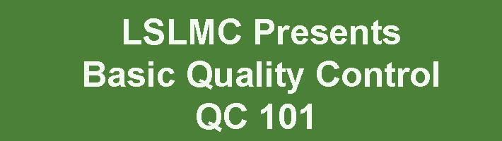Basic Quality Control: QC 101 2020
