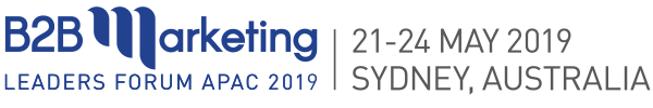 B2B Marketing Leaders Forum APAC 2019