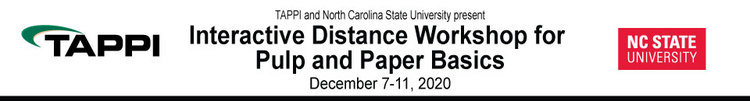 2020 Interactive Distance Workshop for Pulp and Paper Basics