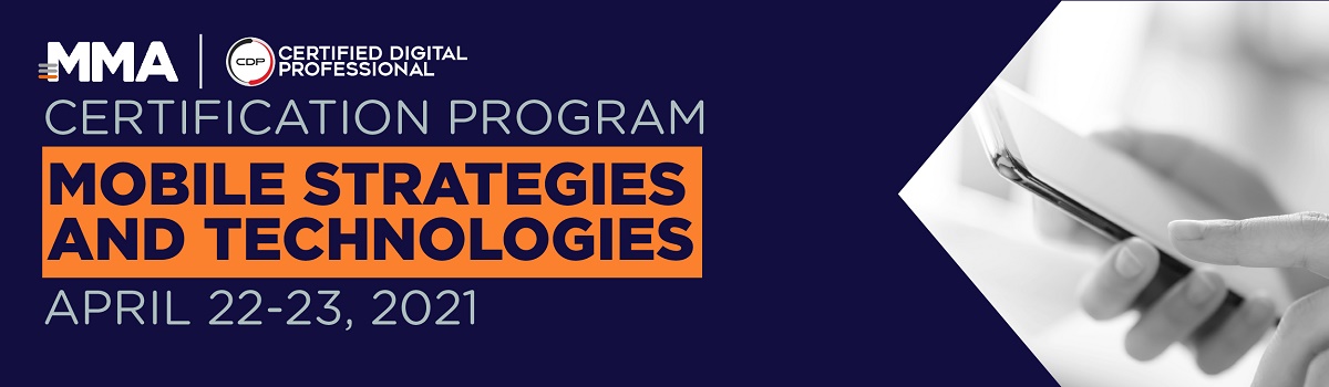 MMA x CDP Certification Program - Strategies & Technologies: April 2021