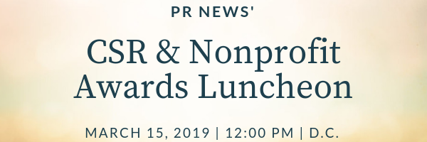 PR News' CSR & Nonprofit Awards Luncheon 2019 