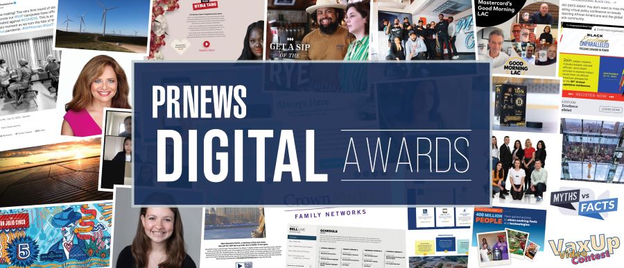 PRNEWS' 2023 Digital Awards Trophy Order 