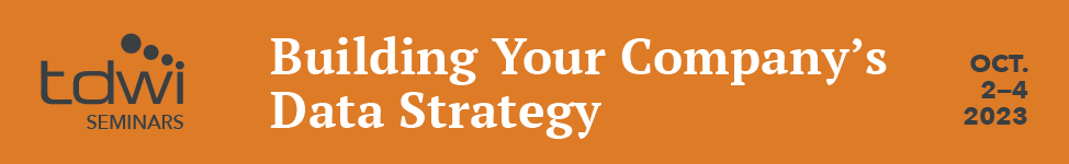 Building Your Company's Data Strategy Seminar - October 2-4, 2023 