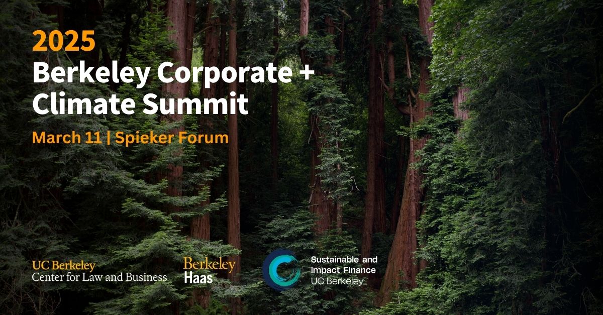 2025 Berkeley Corporate + Climate Summit