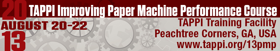 2013 Improving Paper Machine Performance Course 