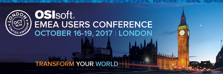 OSIsoft EMEA Users Conference 2017 - London