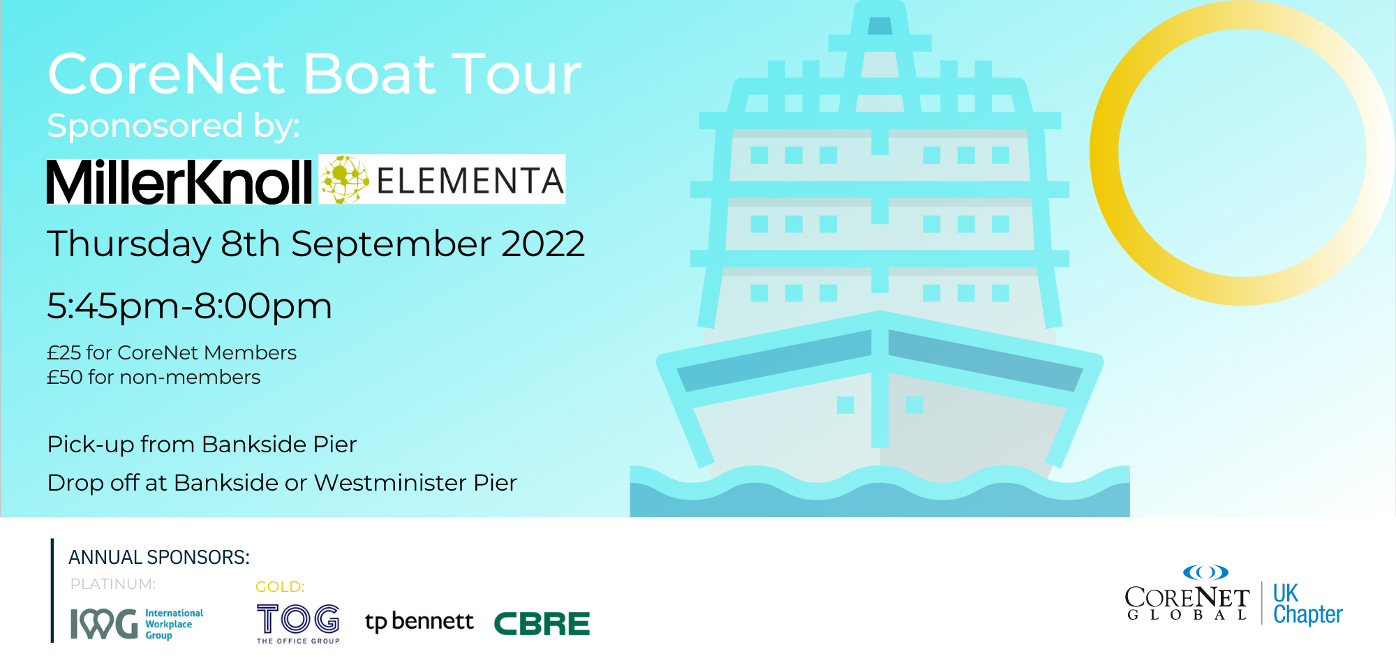 CoreNet Summer Boat Tour 2022