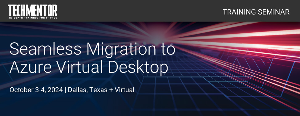 TM Seminar - Seamless Migration to Azure Virtual Desktop