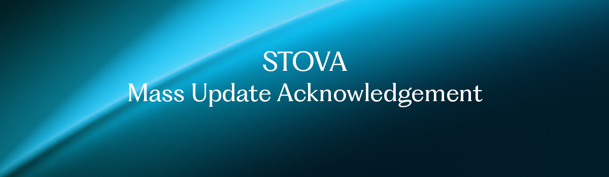 Mass Update Acknowledgement