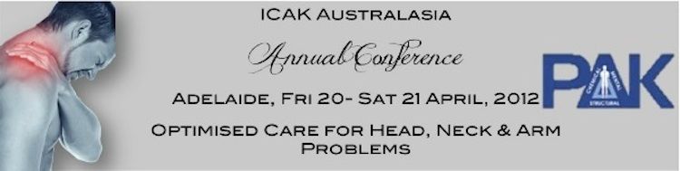 ICAKA Annual Conference - Optimised Care for Head, Neck & Arm Problems
