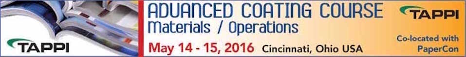2016 TAPPI Advanced Coating Materials/Operations Course 