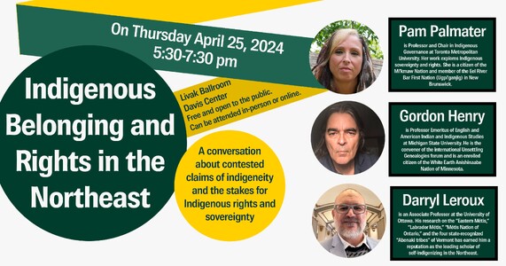 Indigenous Belonging and Rights in the Northeast