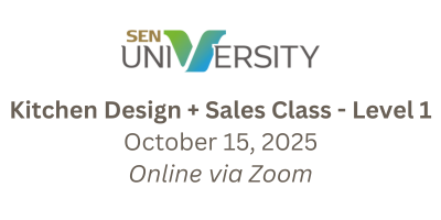 Kitchen Design Class Level 1 - Online 10/15/2025