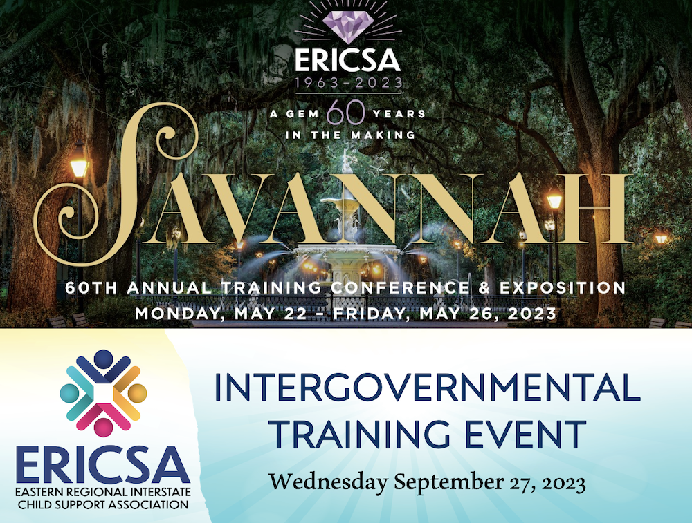 ERICSA 60th Annual Training Conference & Intergoverrnmental Training Event