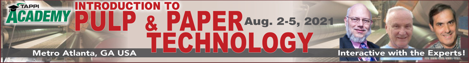 2021 TAPPI Introduction to Pulp and Paper Technology